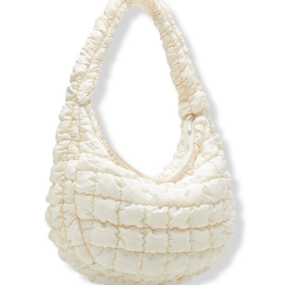 Ariana Grande Cream Quilted purse
